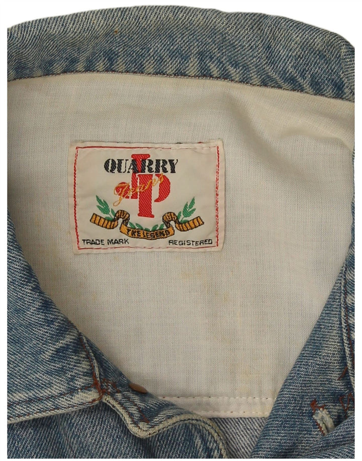 Ανδρικό τζιν μπουφάν Quarry Graphic UK 38 Medium Blue Cotton