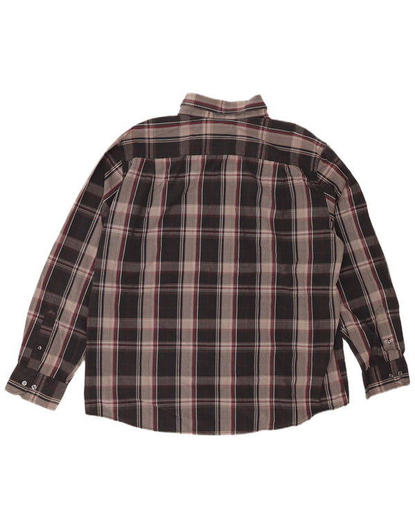 Ανδρικό πουκάμισο DOCKERS Μέγεθος 17 1/2 XL Black Check Cotton