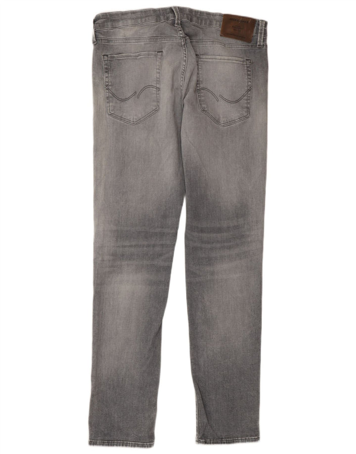 JACK & JONES Ανδρικό Slim Jeans W34 L32 Γκρι βαμβακερό