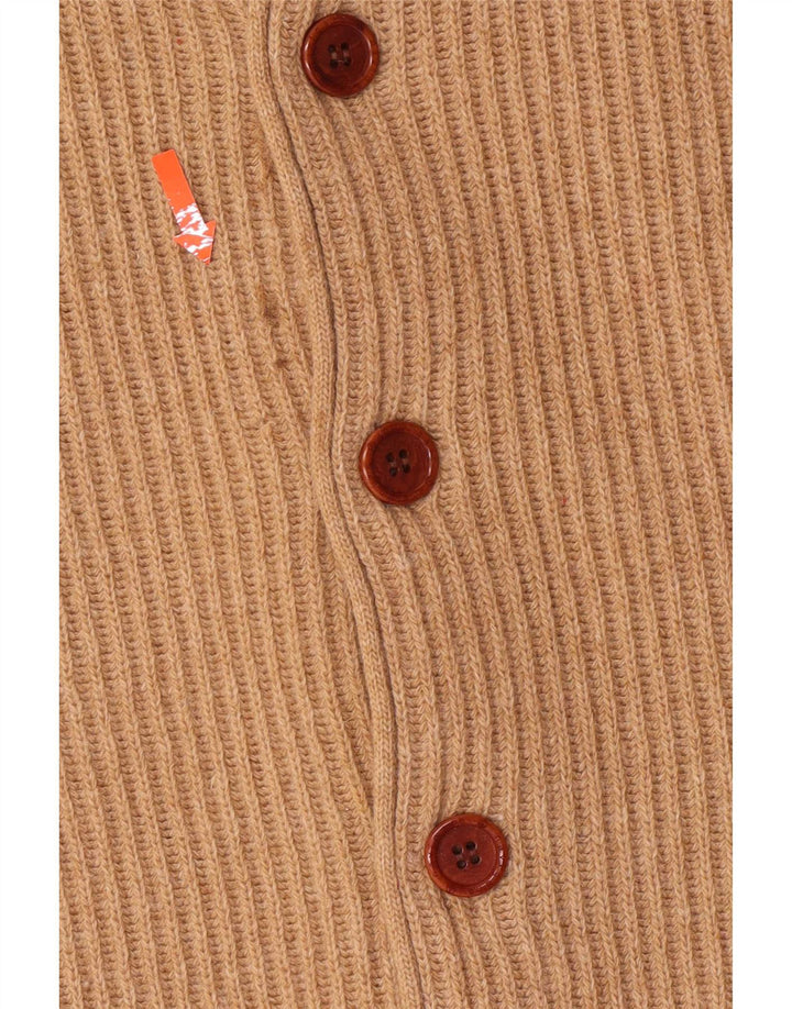 Ανδρικό πουλόβερ με ζακέτα Navigare Large Beige Lambswool