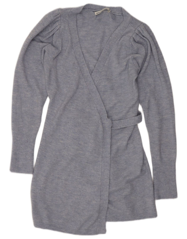 Abercrombie & Fitch γυναικείο πουλόβερ με μακριές ζακέτα UK 6 XS μπλε