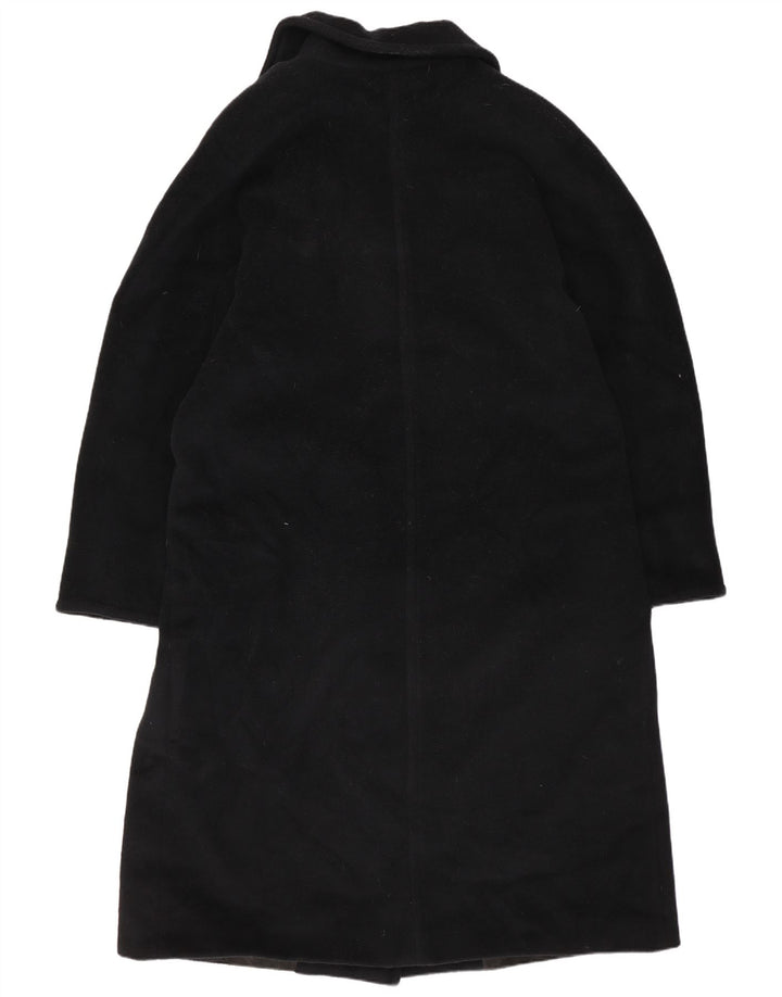 Marella Γυναικείο παλτό με διπλό στήθος UK 12 μεσαίο μαύρο μαλλί