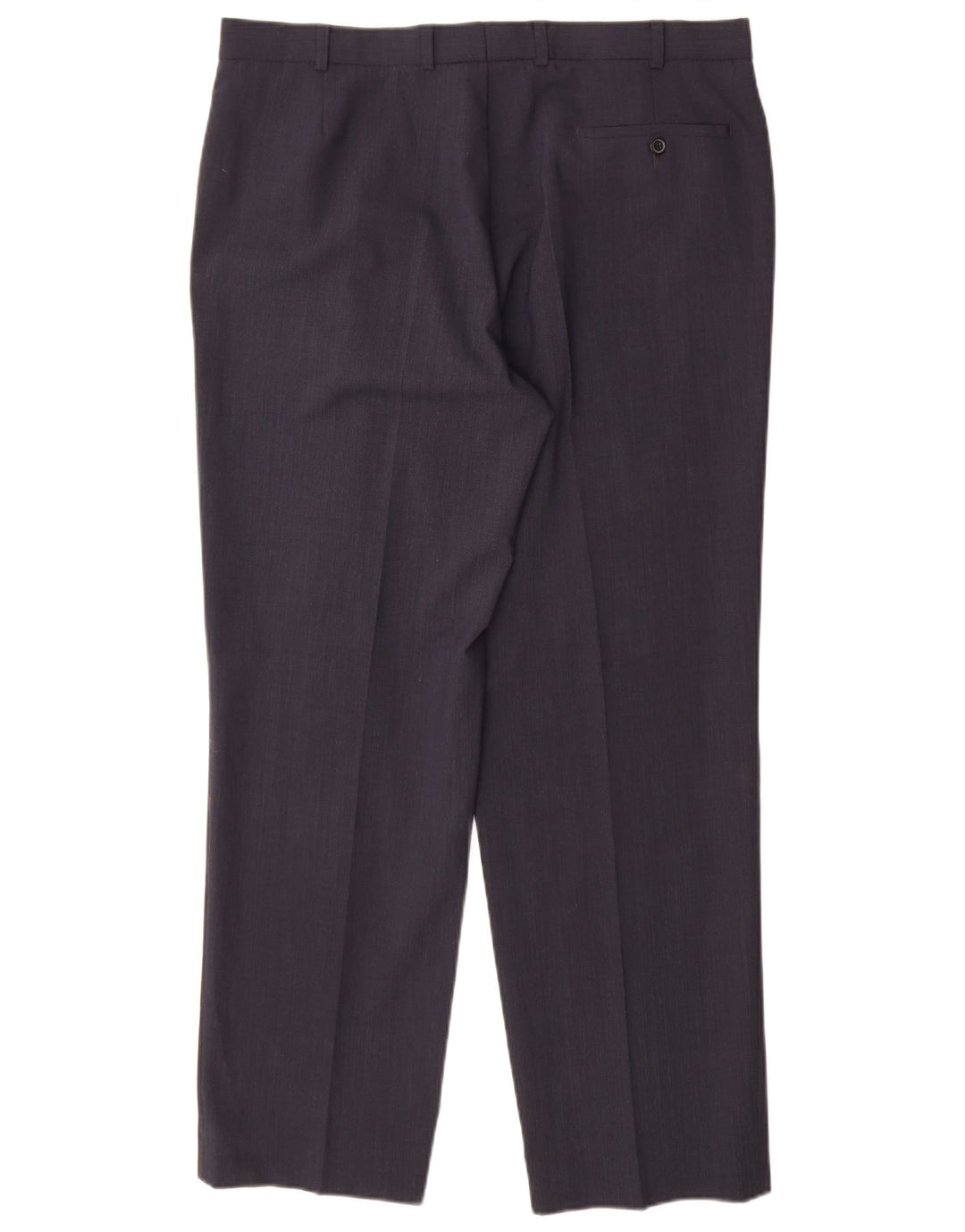 Ανδρικό ίσιο παντελόνι Marks & Spencer W38 L31 Navy Blue Polyester
