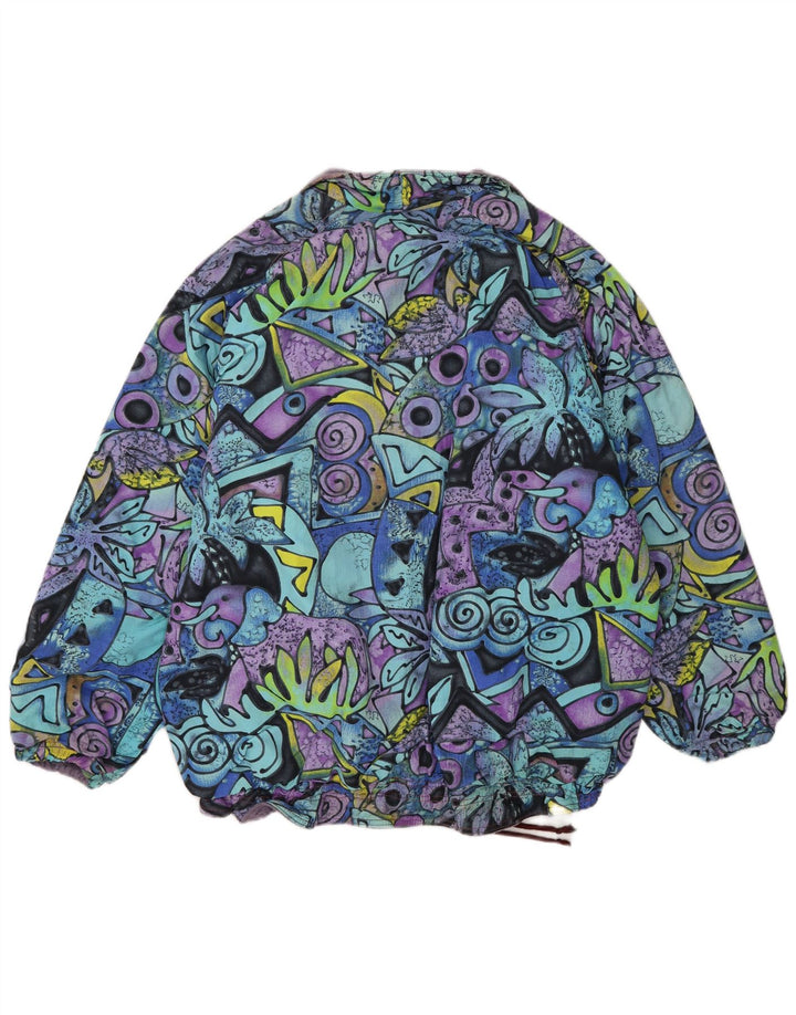 Vintage Ανδρικό Μπουφάν Windbreaker UK 38 Medium Πολύχρωμο Γεωμετρικό
