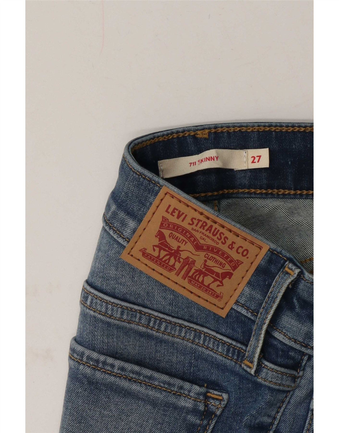 Levi's Womens 711 Skinny Jeans W27 L28 Blue