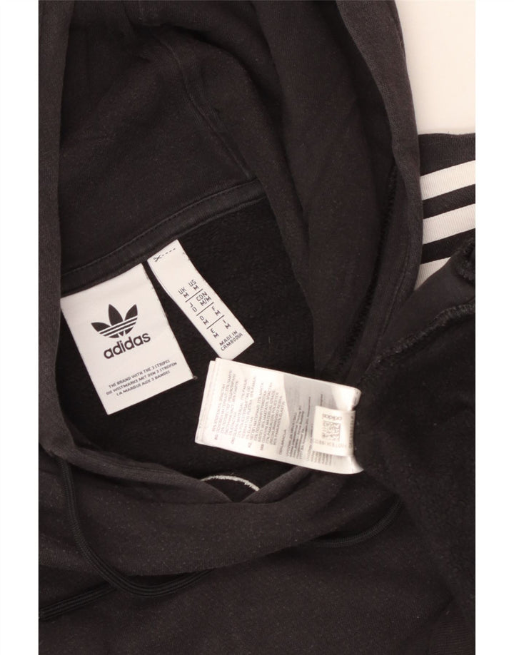 Ανδρικό γραφικό κουκούλα Adidas, μεσαίο μαύρο βαμβακερό