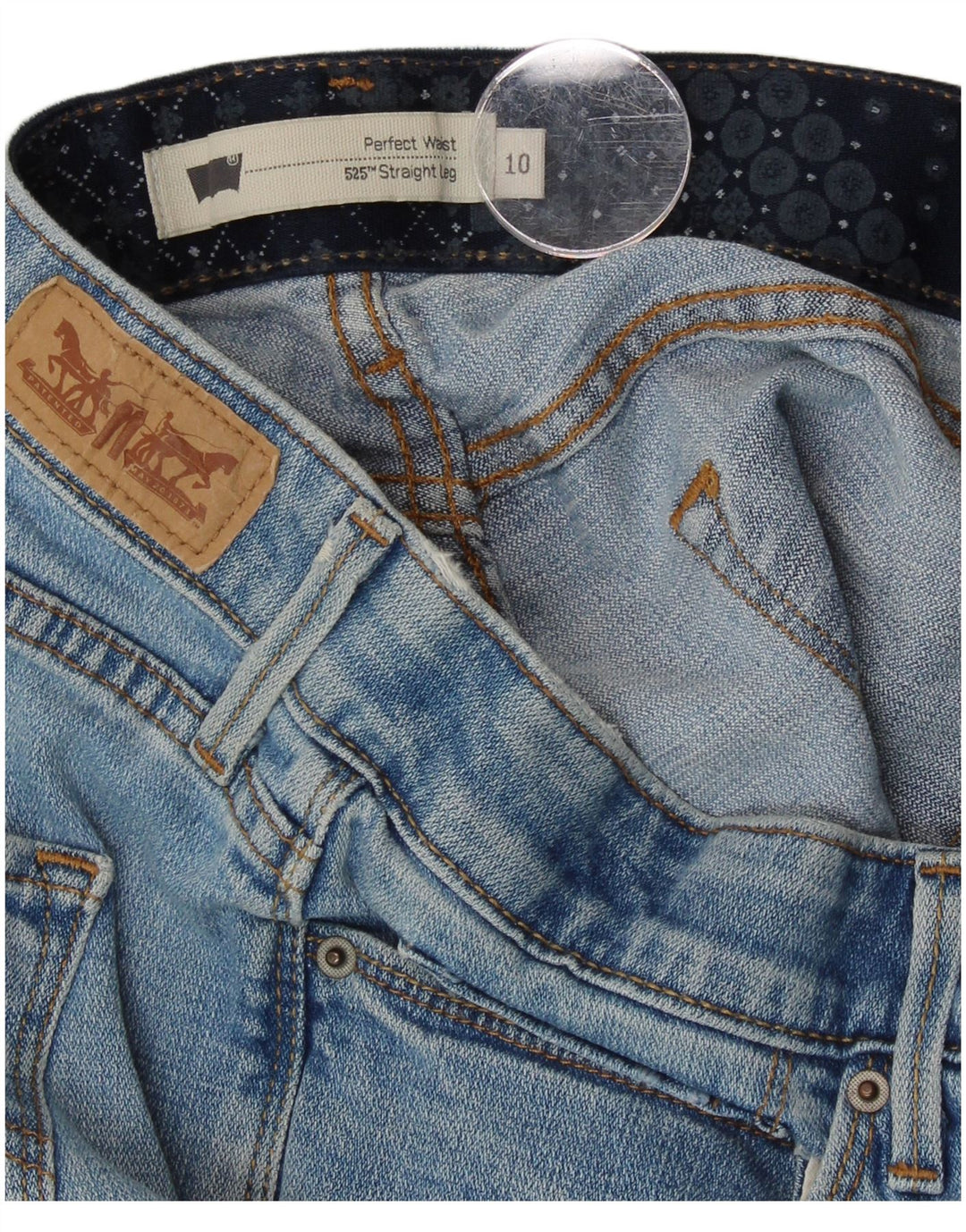 Γυναικείο LEVI'S 525 ίσιο τζιν US 10 μεγάλο W32 L31 μπλε