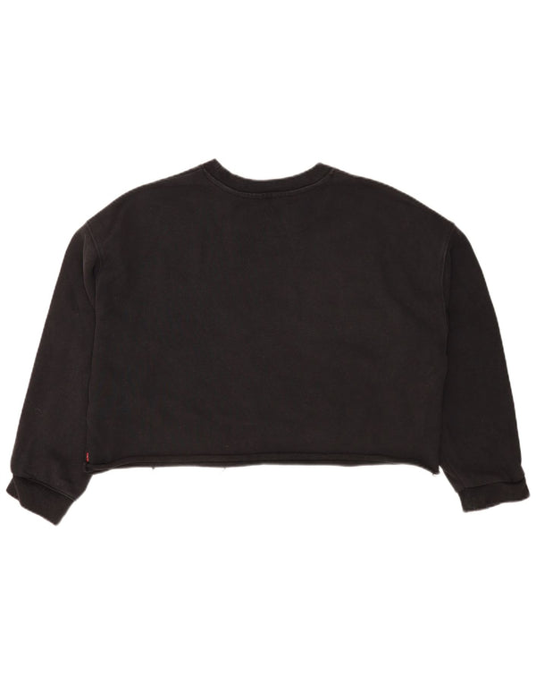 Γυναικεία φούτερ Levi's Crop Oversized Jumper UK 16 Large Grey ριγέ