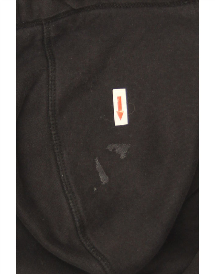 Ανδρικό πουλόβερ με κουκούλα με φερμουάρ Superdry, μεσαίο μαύρο βαμβακερό