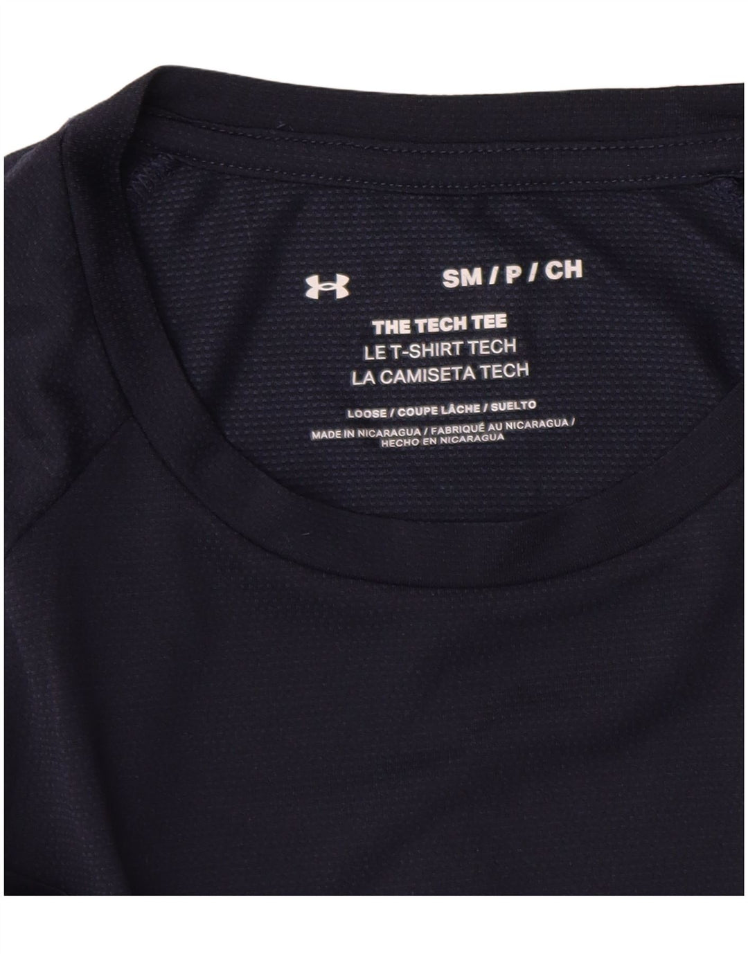 Under Armour Ανδρικό T-Shirt Top Small Navy Blue Polyester