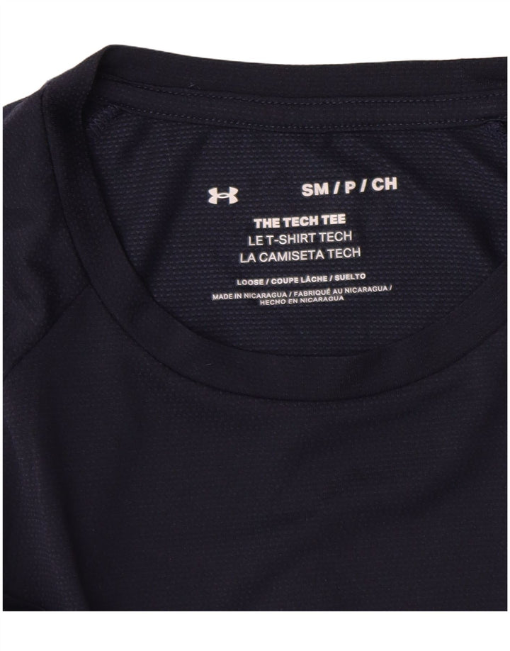 Under Armour Ανδρικό T-Shirt Top Small Navy Blue Polyester