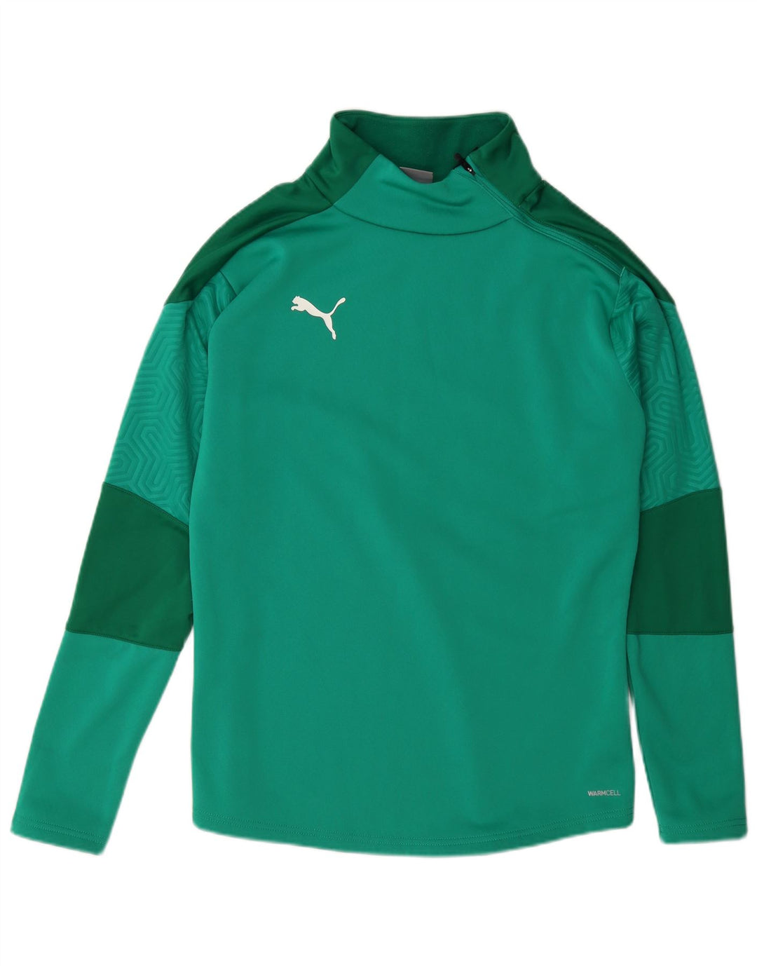 Ανδρικό φούτερ με φερμουάρ Puma, μεσαίο πράσινο, πολυεστέρας