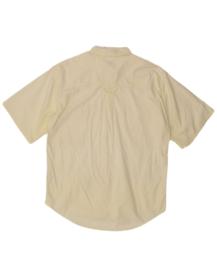 BOSTON Ανδρικό κοντομάνικο πουκάμισο μέγεθος 41 16 μεγάλο κίτρινο βαμβακερό