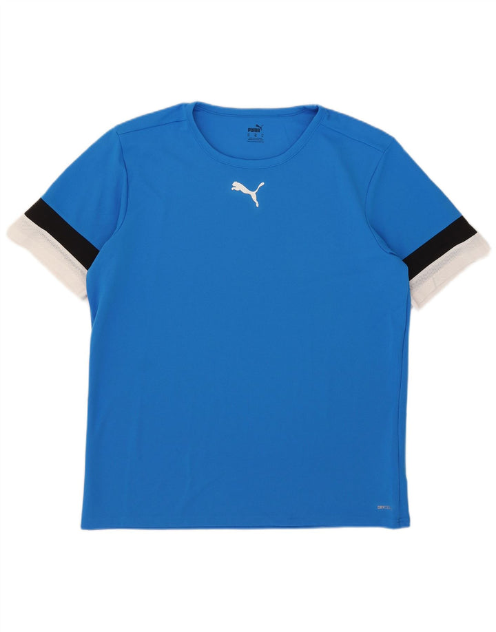 Ανδρικό T-Shirt Puma Top XL Blue Colourblock Πολυεστέρας