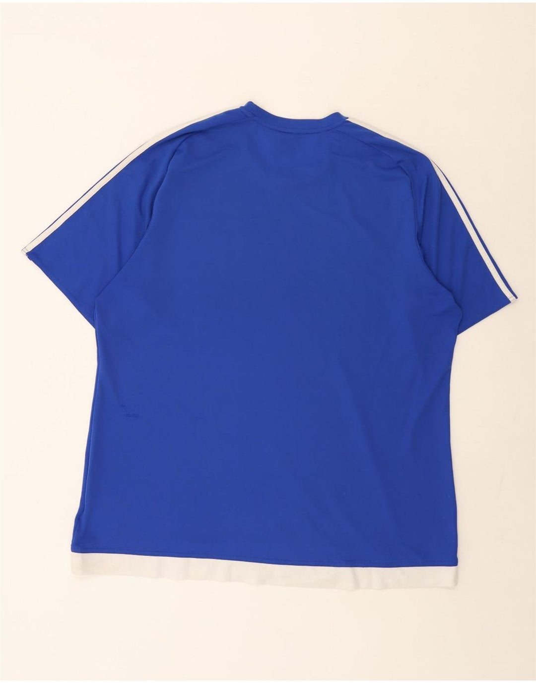Adidas Ανδρικό T-Shirt Climalite Top 2XL Blue Colourblock Polyester