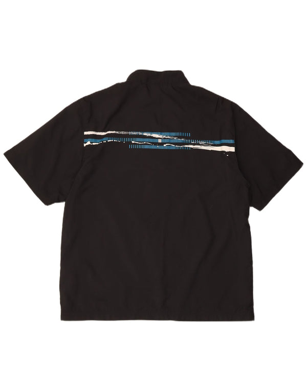 Ανδρική αθλητική φόρμα με κοντό μανίκι Adidas Top Jacket Μικρό μαύρο πολυεστέρα