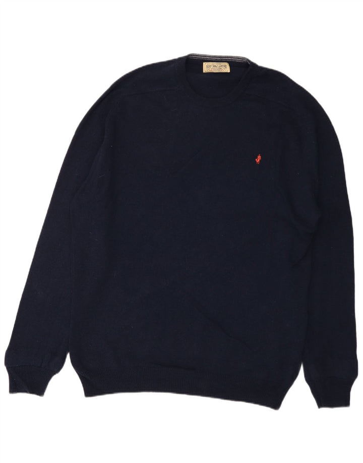 Ανδρικό πουλόβερ Marlboro Classics Crew Neck Jumper XL Navy Blue Wool