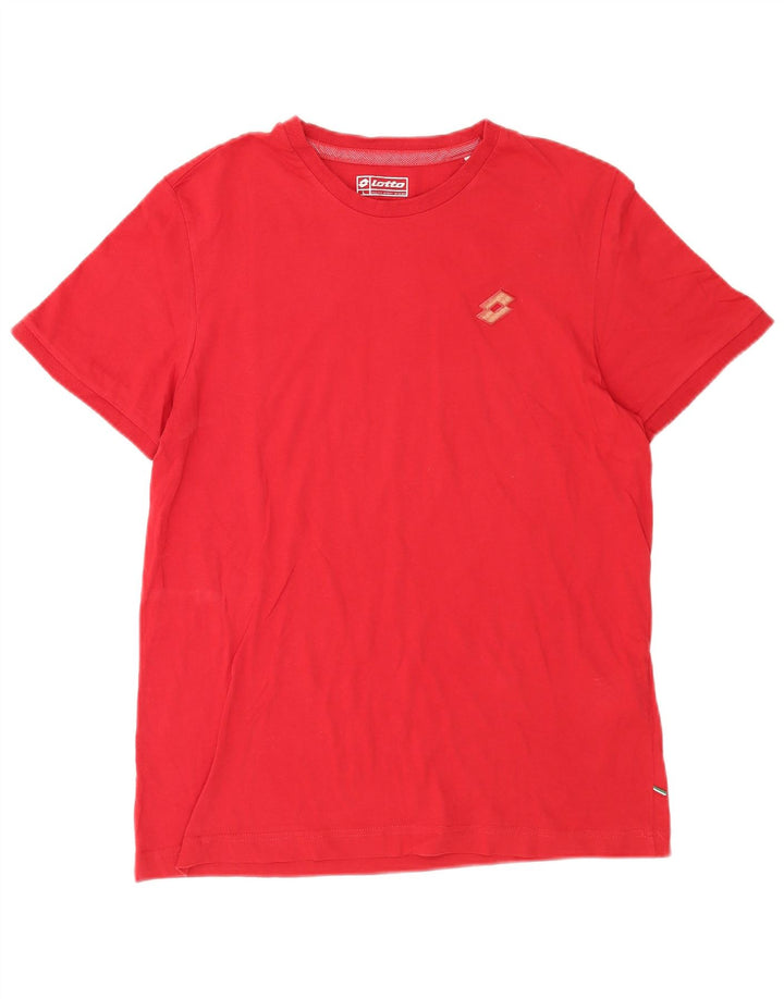 Lotto Ανδρικό T-Shirt Top μεγάλο κόκκινο βαμβακερό