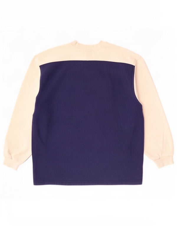 Ανδρικό φούτερ Adidas Jumper UK 40/42 Medium Navy Blue Colorblock Βαμβακερό