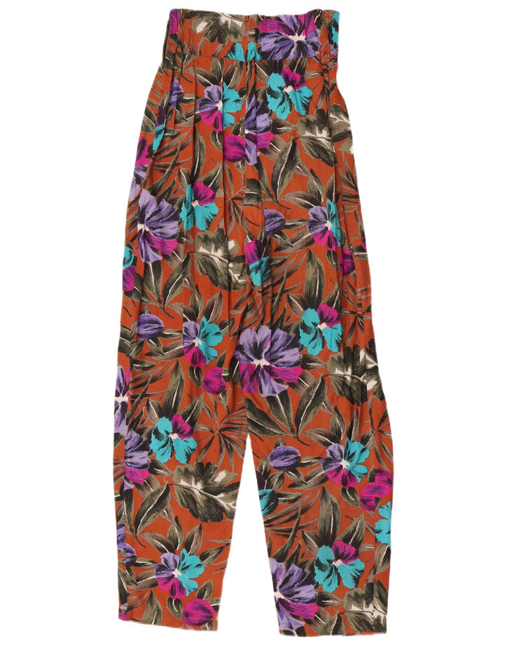 Vintage Γυναικείο Παντελόνι Harem W25 L29 Πολύχρωμο Floral