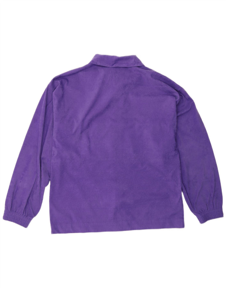 Βελούδινη ανδρική φόρμα VERTICAL Top Jacket Medium Purple Colourblock