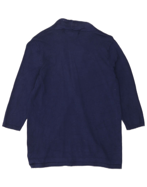 Zara Γυναικείο Ζακέτα με ανοιχτό μανίκι 3/4 UK 12 Medium Navy Blue