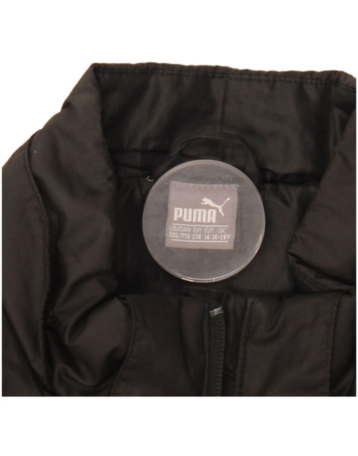 Puma Boys padded Jacket 15-16 Years 2XL Μαύρο