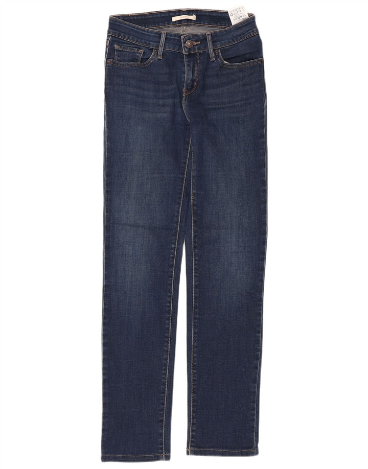 Levi's Womens 712 Slim Jeans W26 L29 Blue Cotton