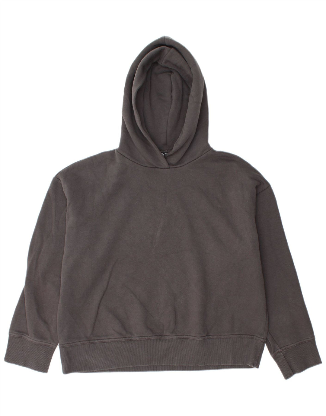 Zara Γυναικείο Hoodie Jumper UK 14 Medium Grey Cotton