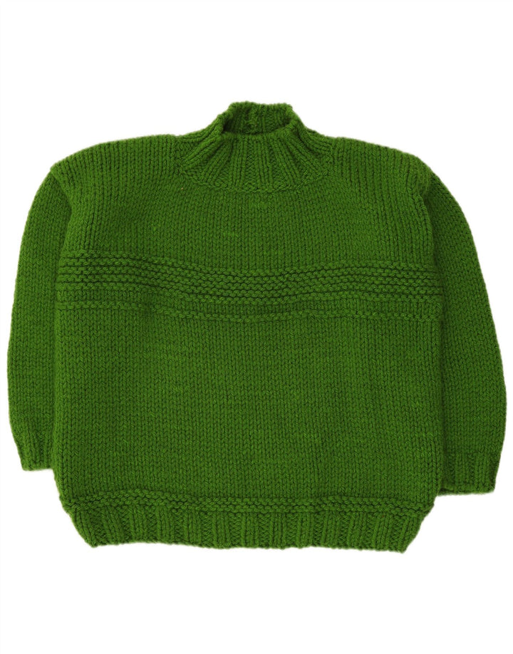 Vintage γυναικείο πουλόβερ με λαιμόκοψη χελώνας UK 18 XL Πράσινο