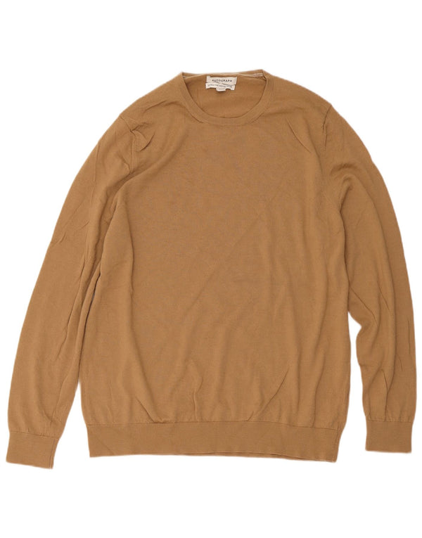 Ανδρικό πουλόβερ Marks & Spencer Autograph Crew Neck Jumper 2XL Beige