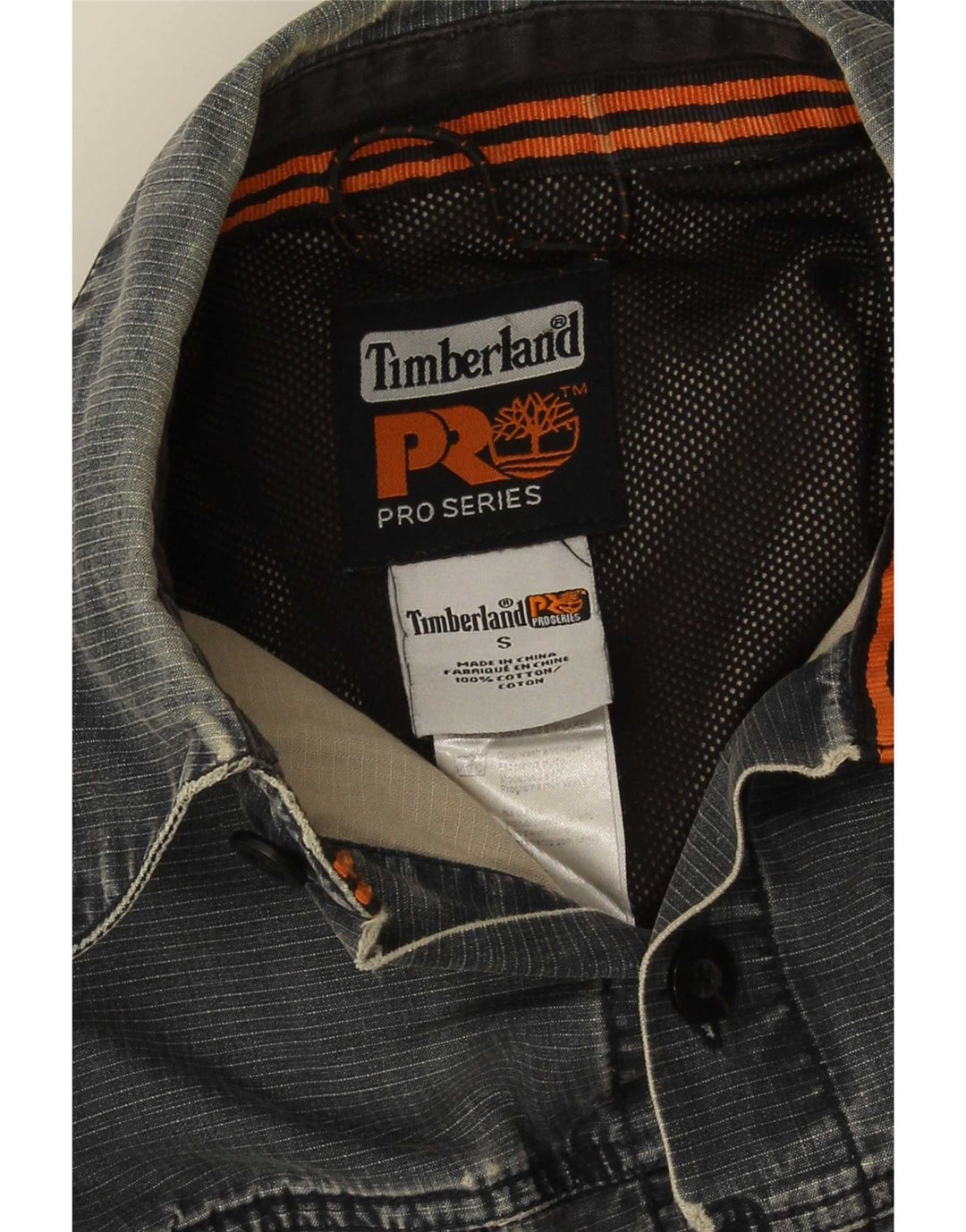Ανδρικό πουκάμισο εργασίας Timberland Μικρό μπλε ναυτικό βαμβακερό