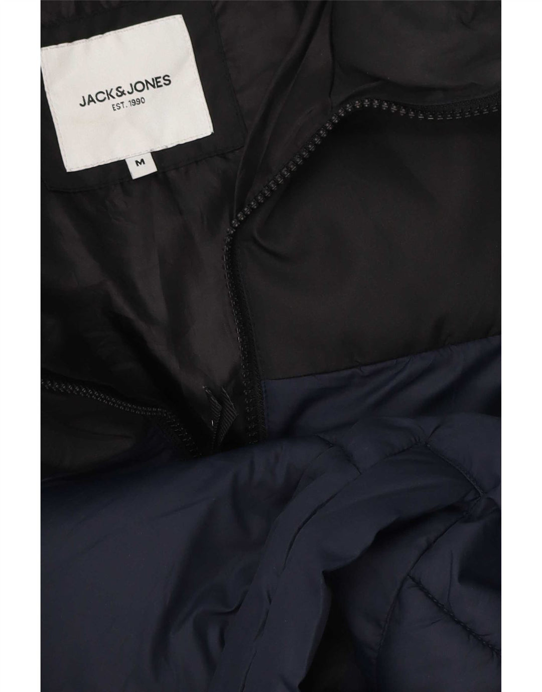 Jack & Jones Ανδρικό μπουφάν με επένδυση UK 38 Medium Navy Blue Colourblock