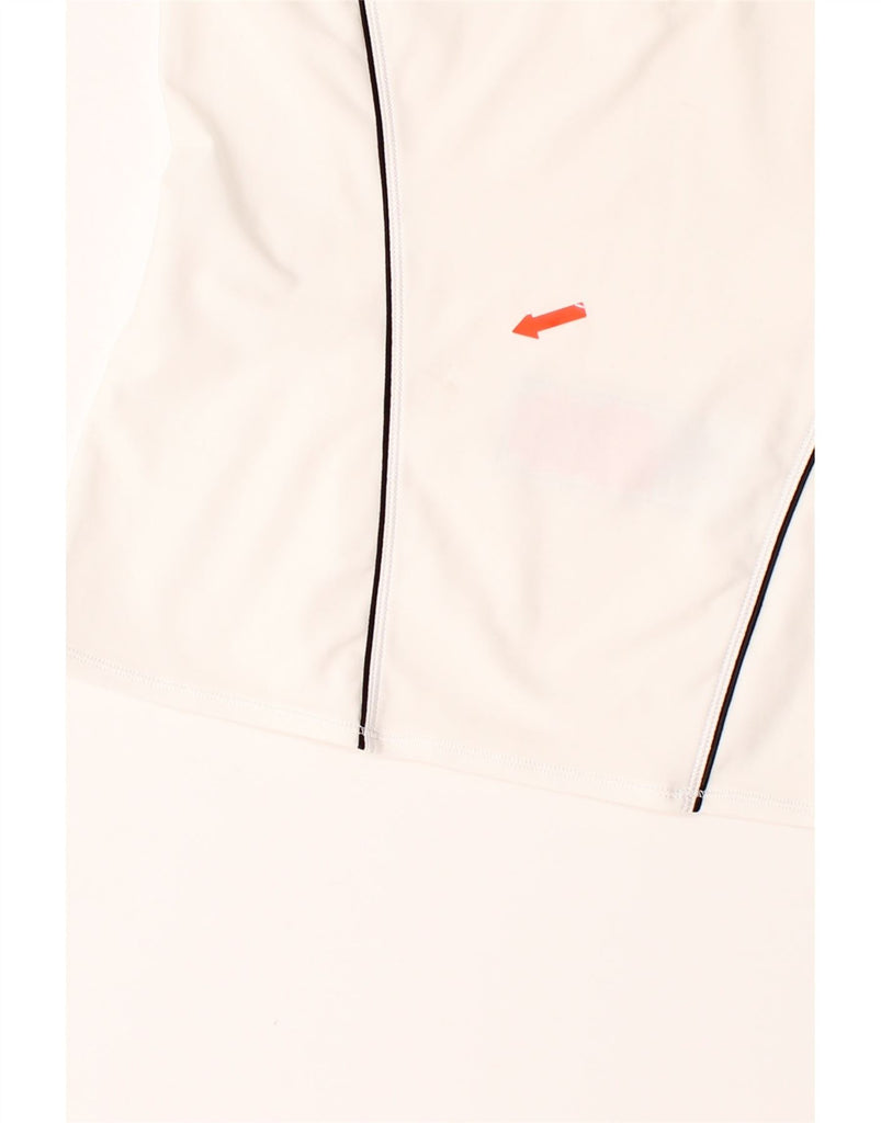 NIKE Womens Fit Dry Sleeveless Polo Shirt UK 10/12 Medium White Polyester Vintage Nike and Second-Hand Nike from Messina Hembry 