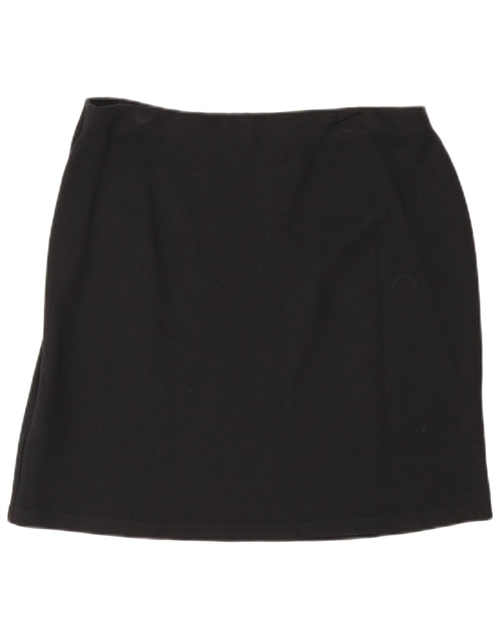 Marks & Spencer Γυναικεία μίνι φούστα UK 14 μεγάλη W30 μαύρη βισκόζη