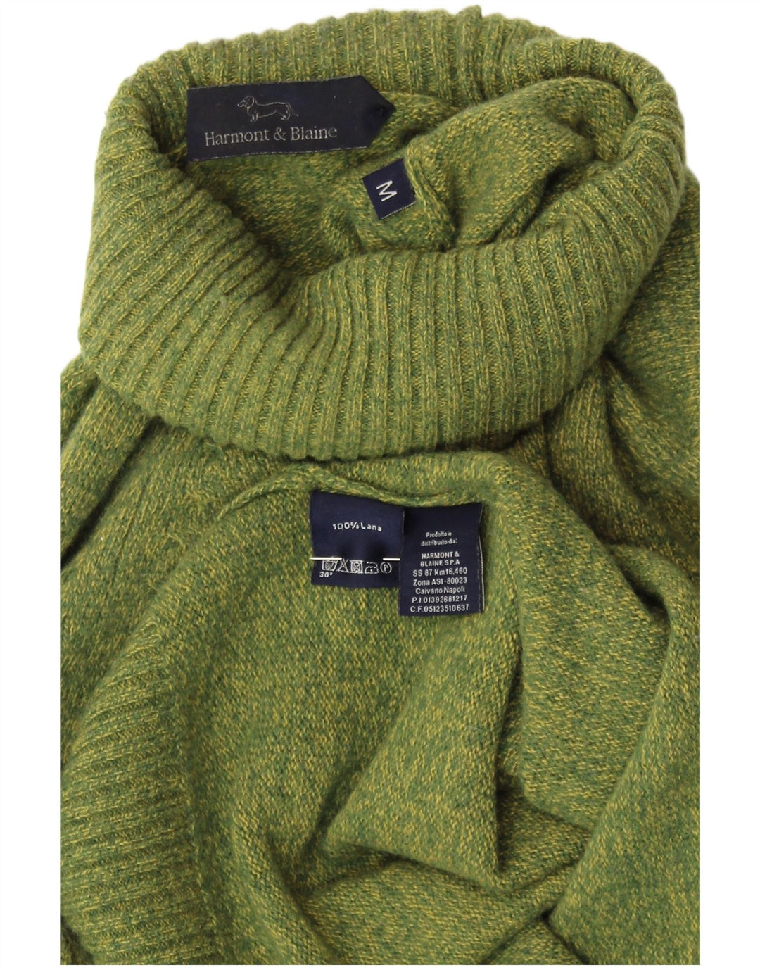 HARMONT & BLAINE Γυναικείο πουλόβερ με ρολό λαιμόκοψη UK 14 Μεσαίο πράσινο