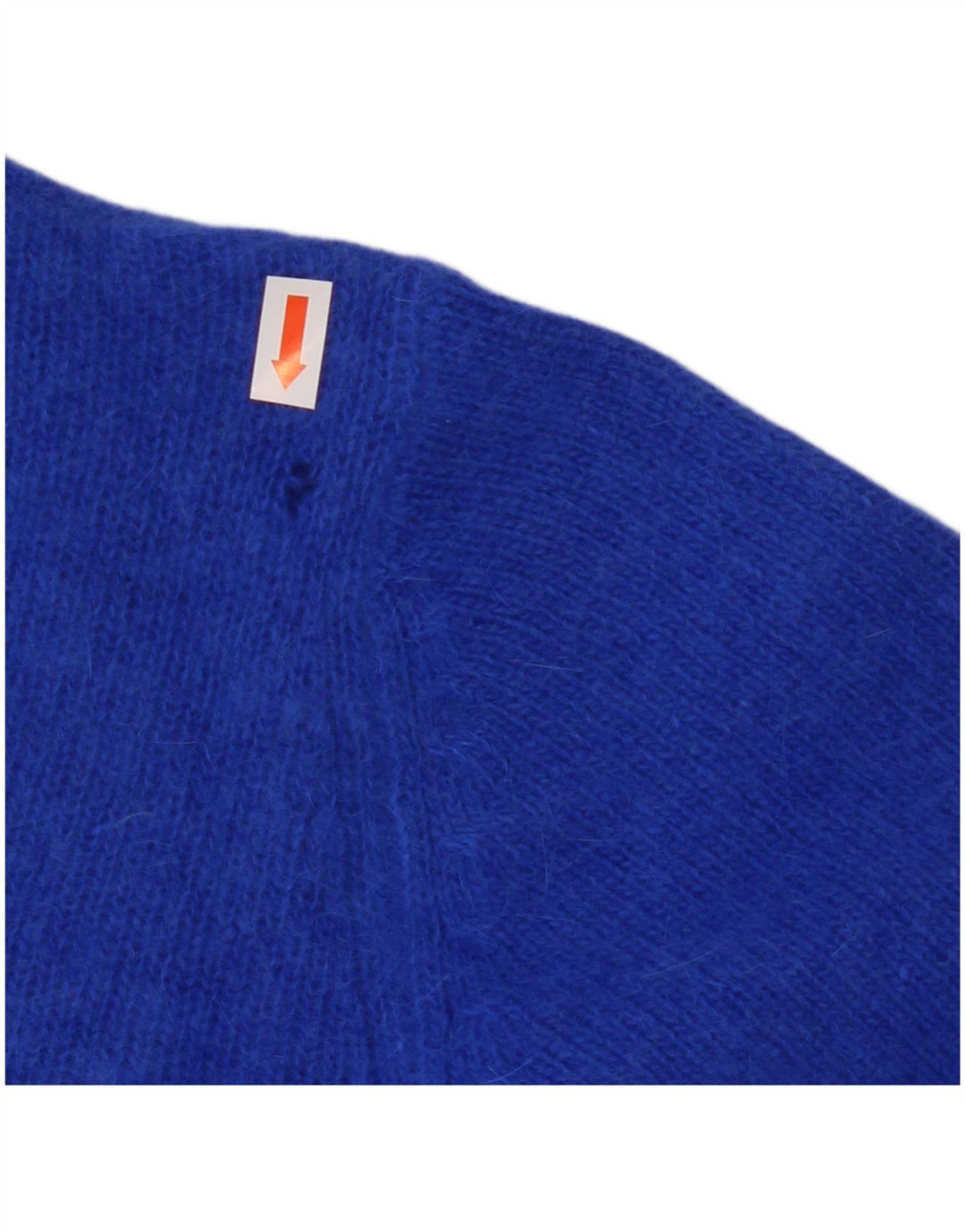 Γυναικείο πουλόβερ με ζακέτα VINTAGE UK 10 Small Blue Wool