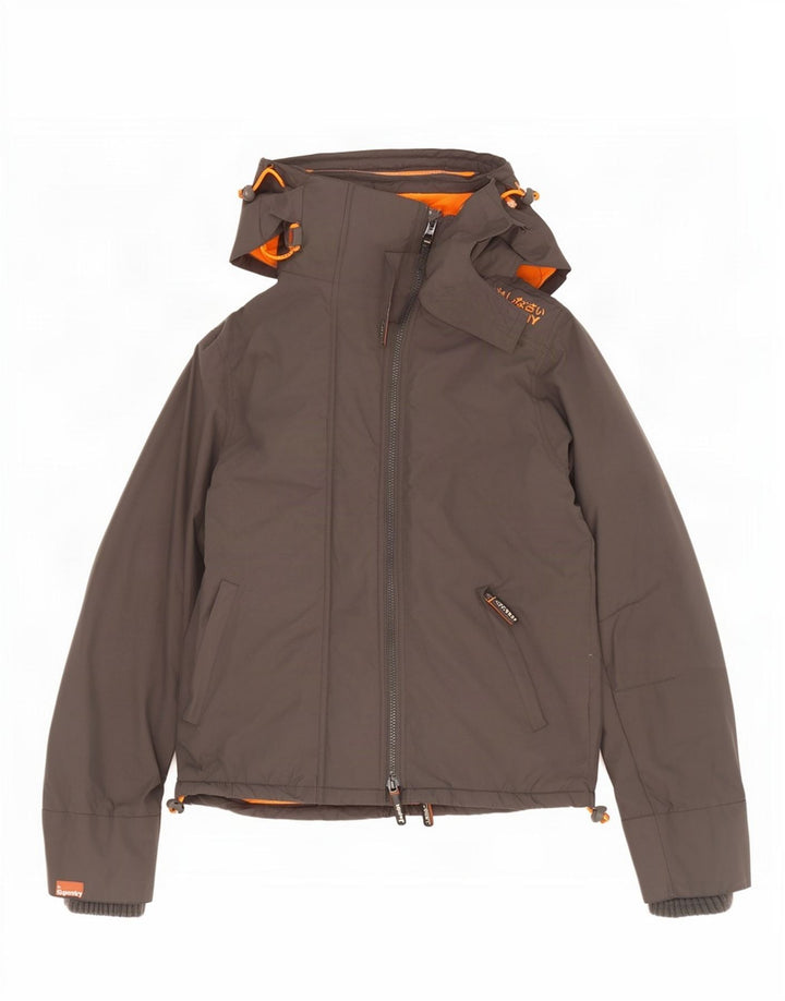 Superdry Mens The Windcheater Graphic Windbreaker Jacket UK 40 Large Grey