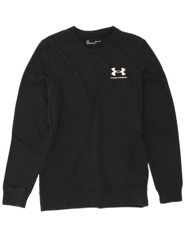 UNDER ARMOUR Mens Sweatshirt Jumper Small Black