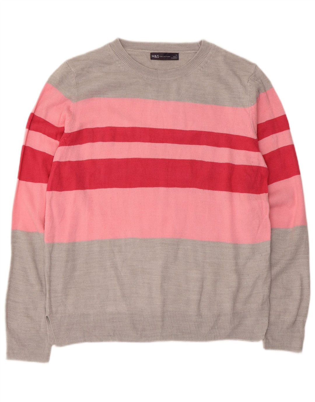 Marks & Spencer Γυναικείο πουλόβερ με λαιμόκαυστο UK 12 Medium Grey