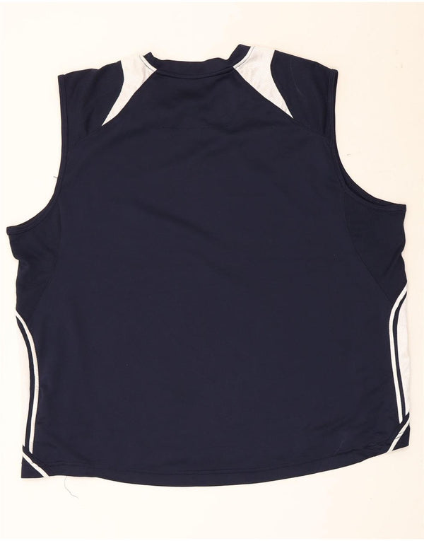 Starter Mens Vest Top XL Navy Blue Colorblock Polyester