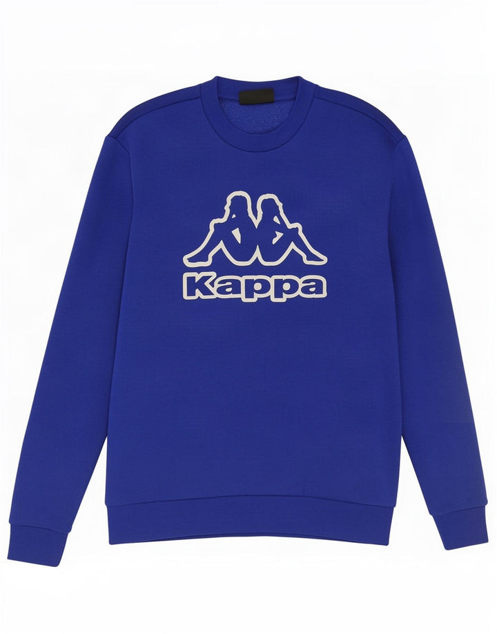 Ανδρικό γραφικό φούτερ Kappa Jumper μεγάλο μπλε βαμβακερό