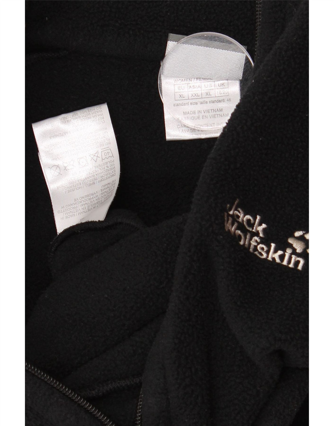 Jack Wolfskin Γυναικείο Fleece Gilet UK 18/20 XL Μαύρος πολυεστέρας