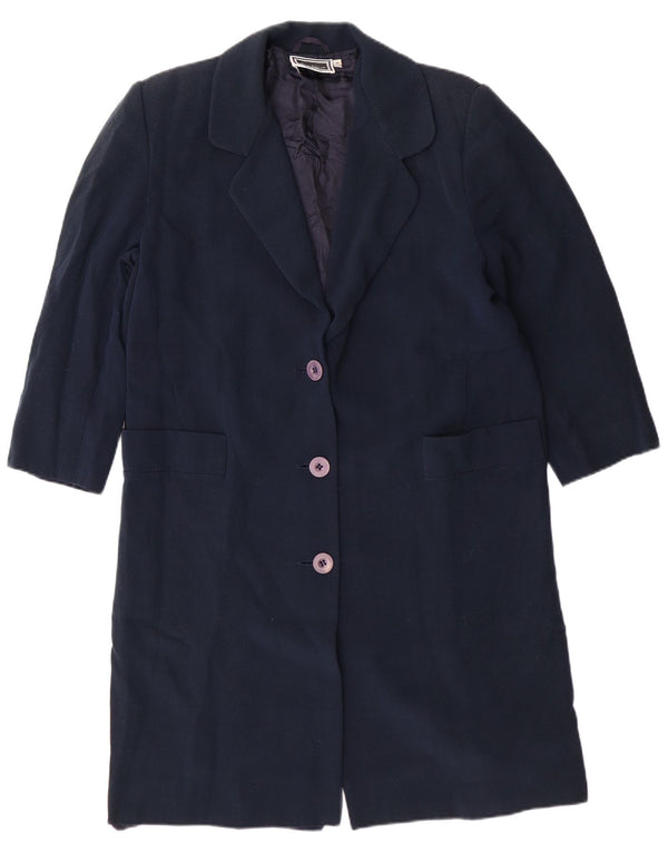 LUISA SPAGNOLI Γυναικείο μπλέιζερ με 3 κουμπιά μπουφάν UK 14 Medium Navy Blue