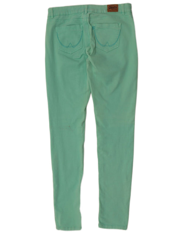 Superdry Γυναικείο Super Skinny Casual Παντελόνι W30 L32 Πράσινο