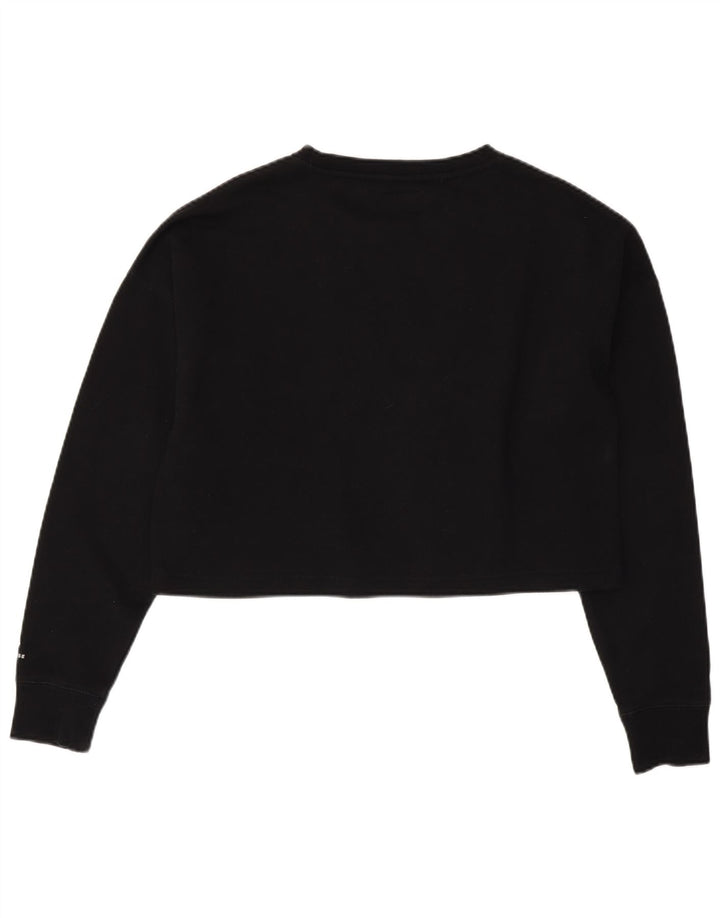 Γυναικεία φούτερ Converse Oversized Crop Graphic Jumper UK 14 Medium Black