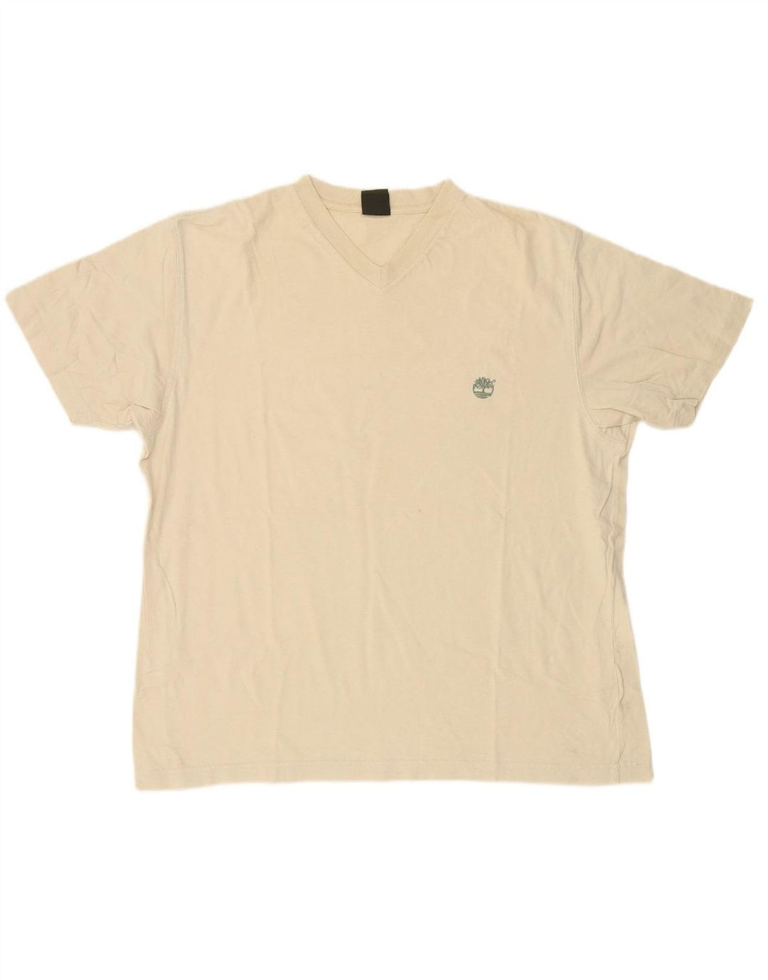 TIMBERLAND Mens T-Shirt Top XL Beige Cotton