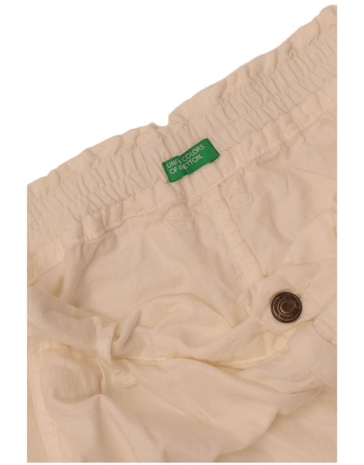 Ανδρικό σορτς Chino Benetton W28 Small White