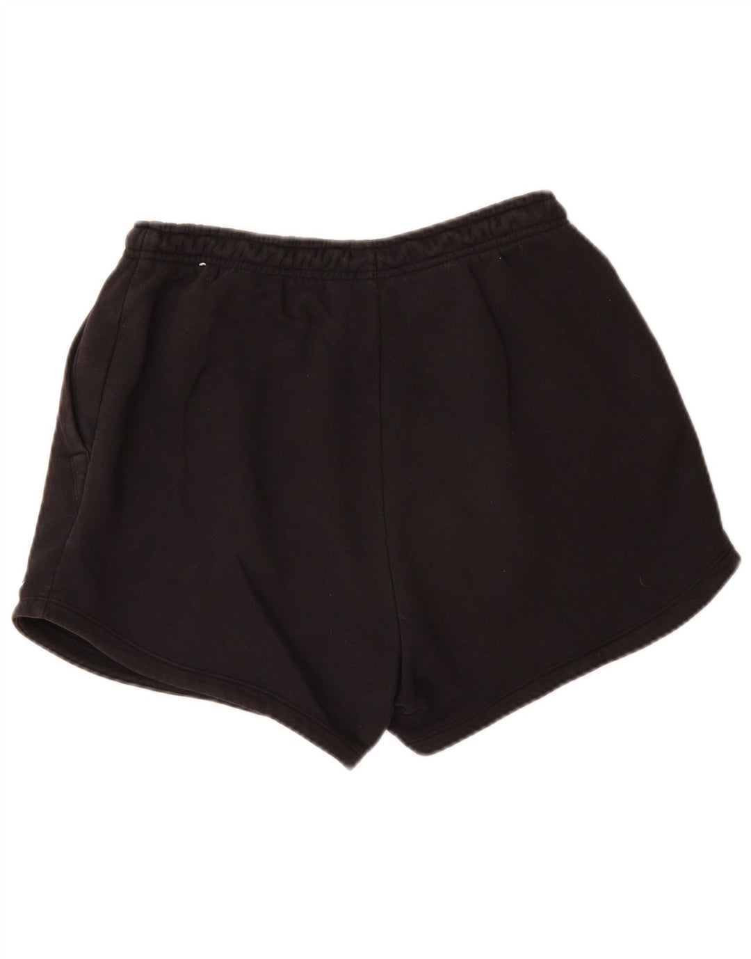 Γυναικείο αθλητικό σορτς NIKE με χαλαρή εφαρμογή UK 12 μεσαίο μαύρο βαμβακερό