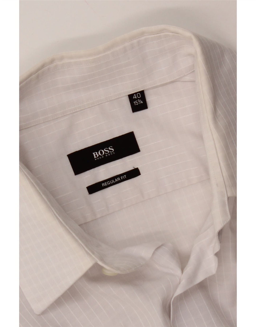 Ανδρικό πουκάμισο HUGO BOSS Regular Fit Size 40 15 3/4 Medium White Gingham